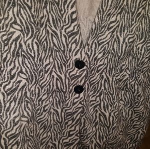 Womans CATO Sparkly Cardigan Sweater Plus size 14 / 16 gray and black